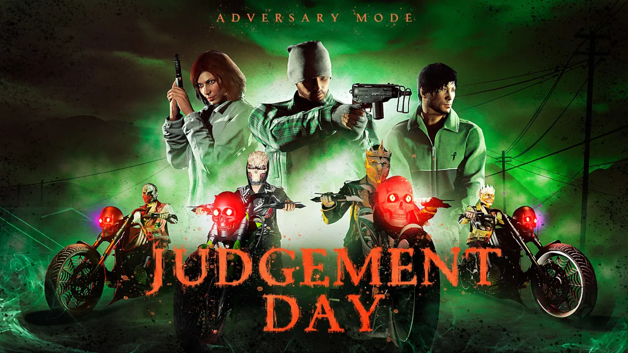Postaci z GTA Online w trybie Judgement Day (Dzień sądu)