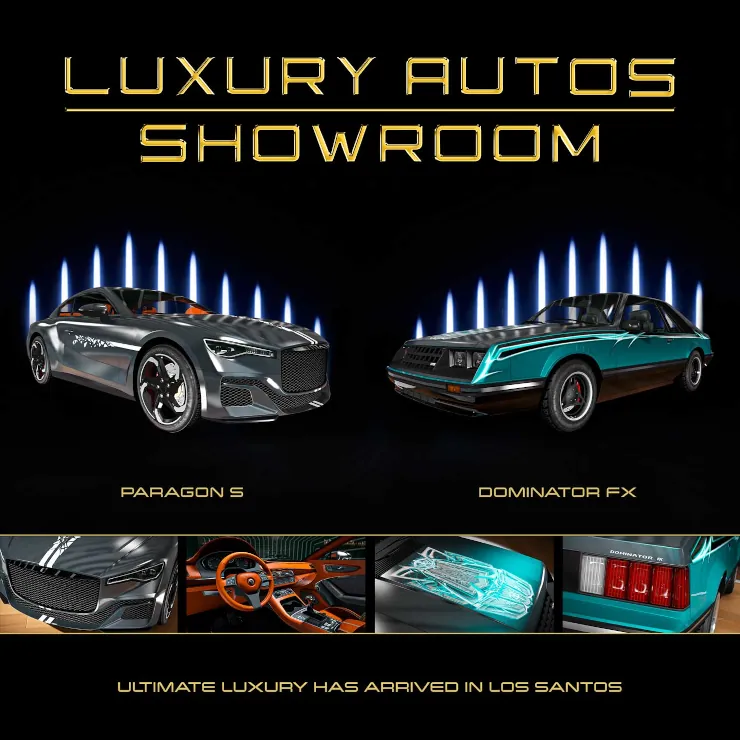 Luxury Autos - Enus Paragon S oraz Vapid Dominator FX